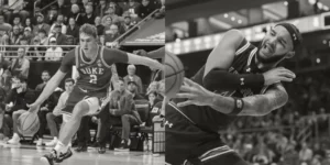 Cooper Flagg and Johni Broome vie to win the 2025 College Basketball Player of the Year award.