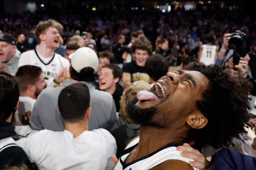 Vanderbilt celebrates a win over Kentucky that moved it up a couple spots in our SEC College Basketball Power Ranking.
